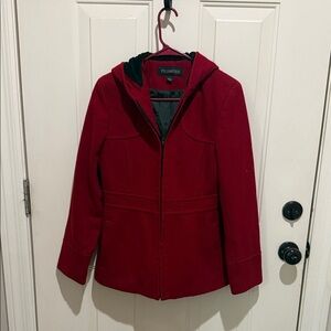 PS Limited Women's Red Pea Coat